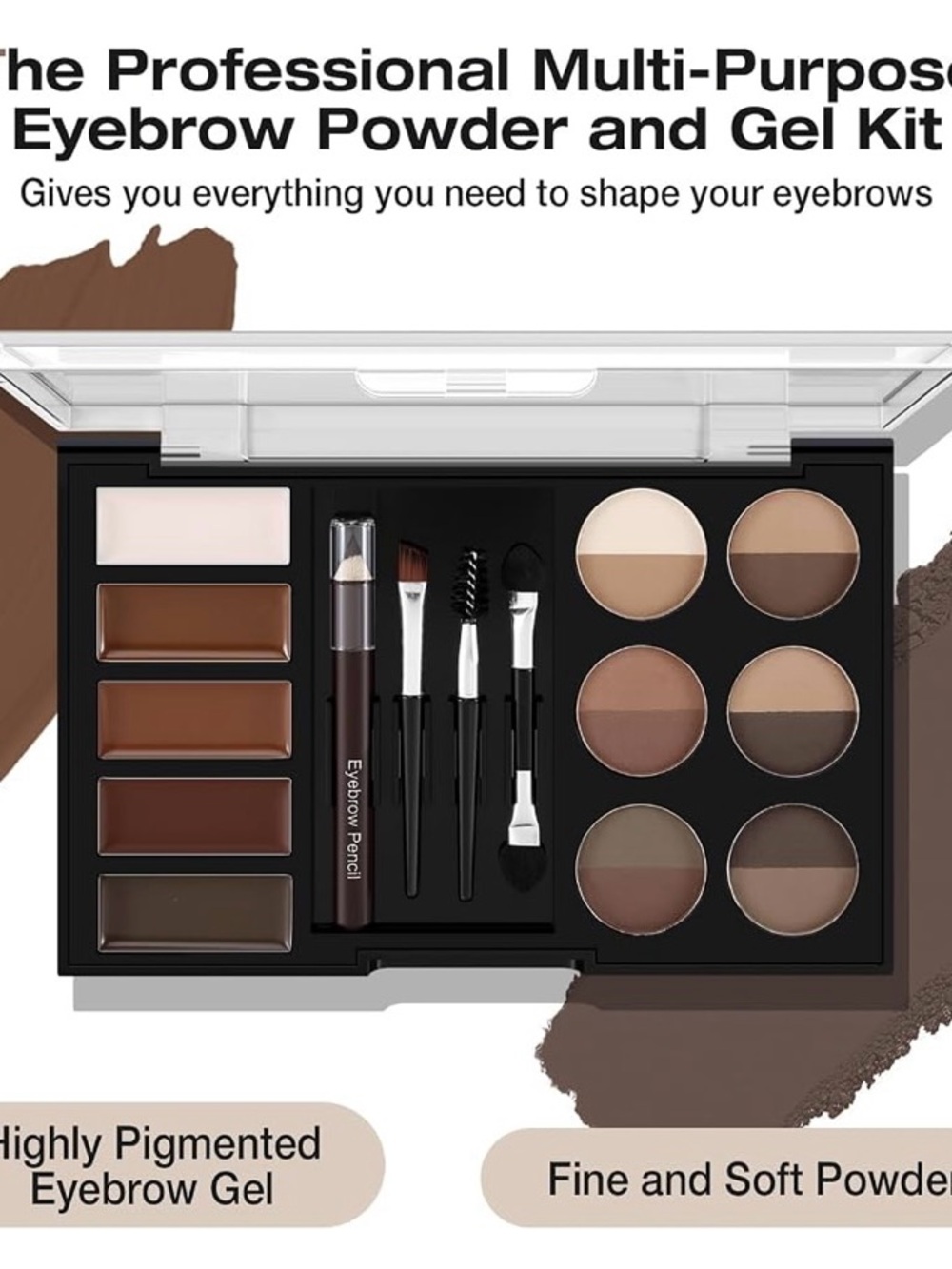 Eyebrow Cream & Powder Palette - Neutral Brown Shades - Picture 4 of 7
